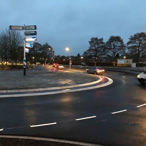 Rotonde Rammelstrook Delfzijl | Leicon Verkeersgeleiding